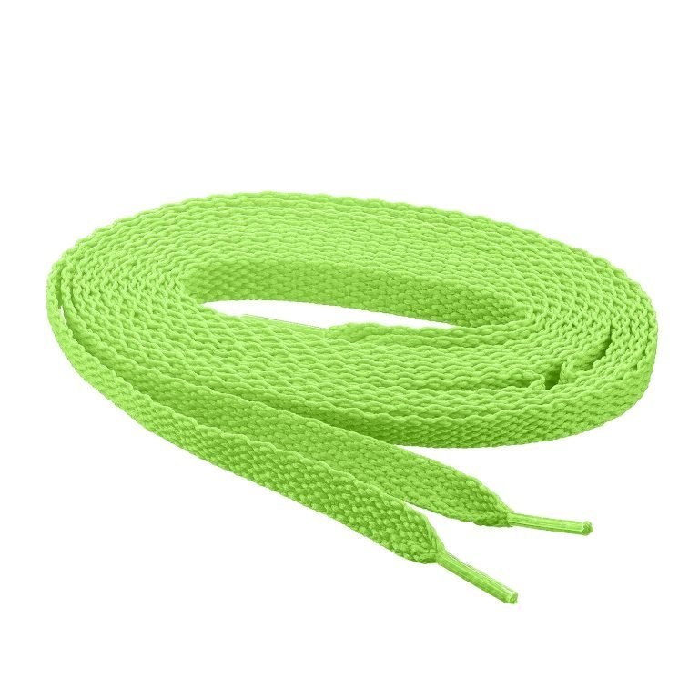  Neon Yellow Flat Athletic Laces 45 Inch 2 Pair Pack