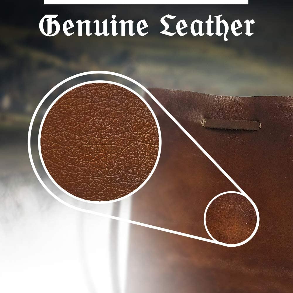 Leather Drawstring Pouch - Regular Genuine Leather
