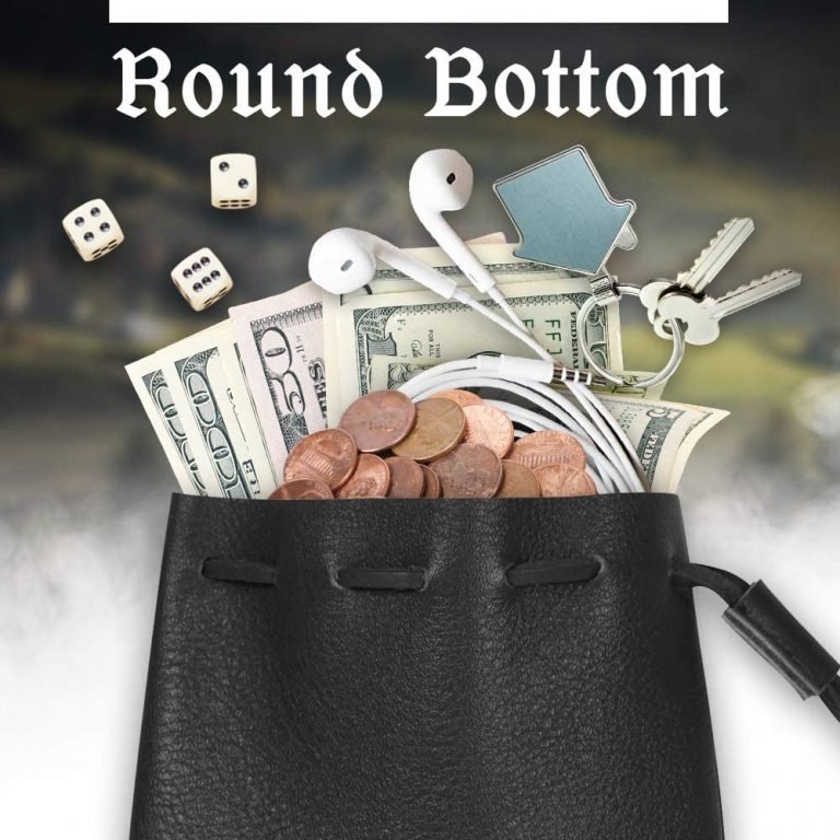 Leather Drawstring Pouch – Round Bottom - Nabob Brands