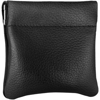 Nabob Leather Genuine Leather Squeeze Coin Purse, Coin Pouch Made IN U.S.A. Change Holder For Men_Woman Size 3.5 X 3.5-0 (1)