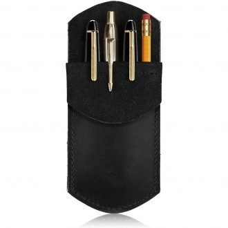 Rustic Leather Pocket Protector For Pens