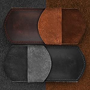 Rustic Leather Pocket Protector For Pens Colors